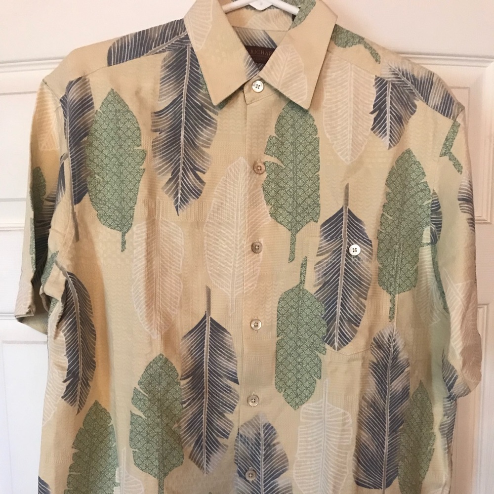 Tori Richard Silk Hawaiian Style Shirt- Leaf Bound
